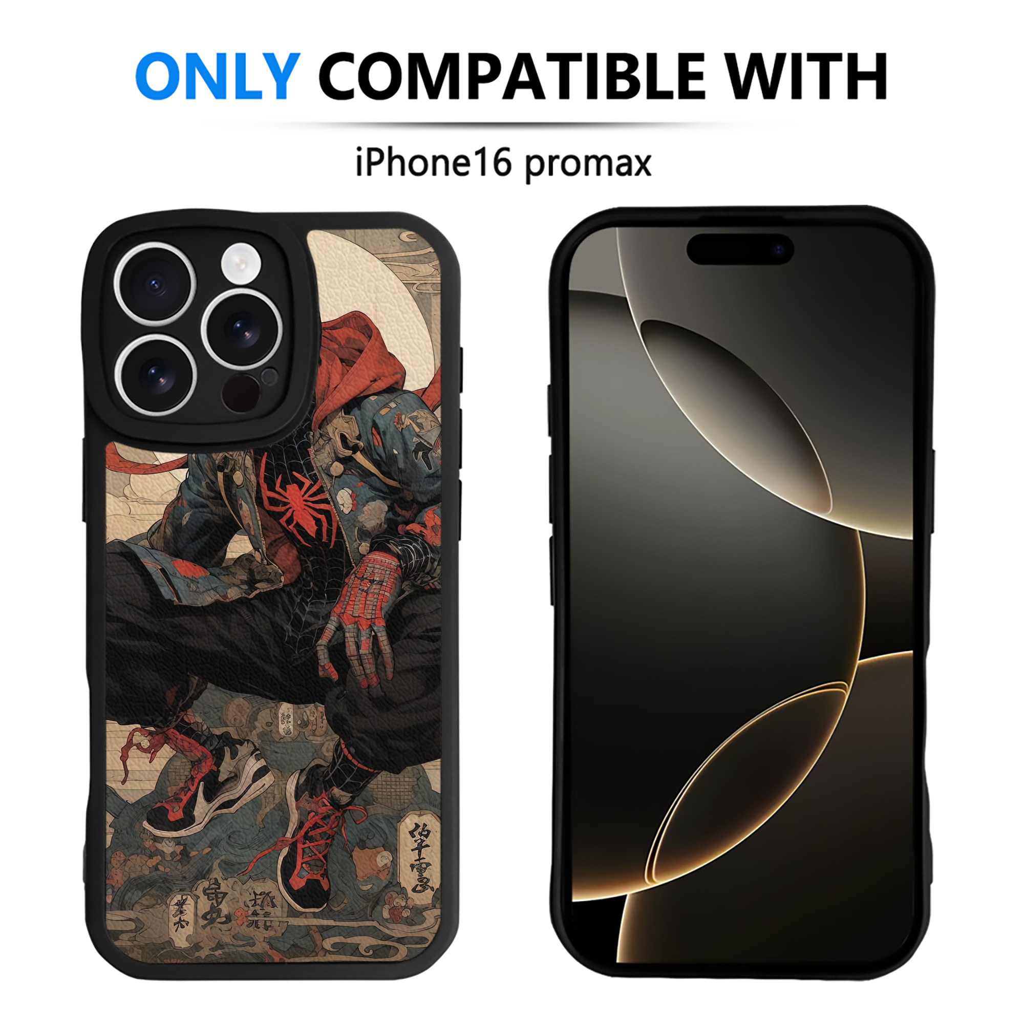 Spider Man スパイダーマン 【iPhone 16シリーズ対応】シリコンスマホケース（レザー調） 材質：シリコン